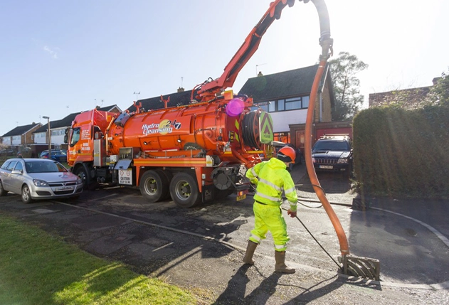 Retail park drainage maintenance