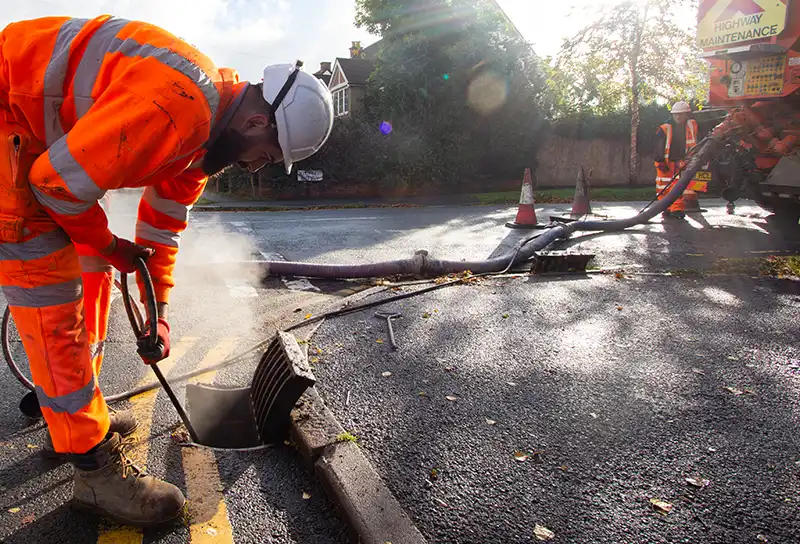 Commercial property gully maintenance